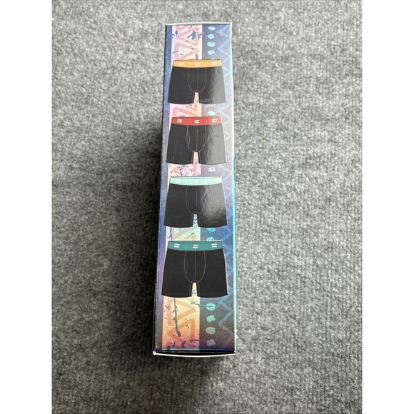 Billabong Performance Mesh Microfiber Boxer Briefs 4 Pack Men's Size XL - Picture 3 of 9